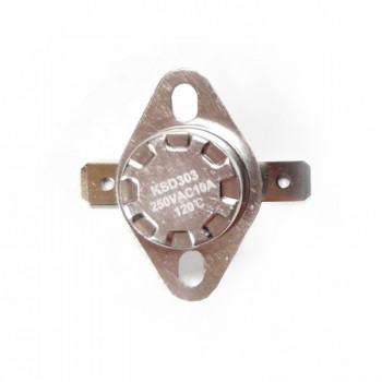 Термостат KSD303 10A, 120°С, биметаллический самовозвратный для Ariston, Thermex, 310120