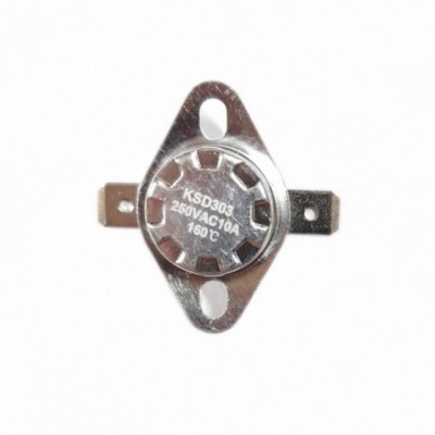 Термостат KSD303 10A, 160°С, биметаллический самовозвратный для Ariston, Thermex, 310160